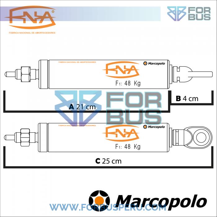 PISTON DE ASIENTO 48 KG MARCOPOLO FNA