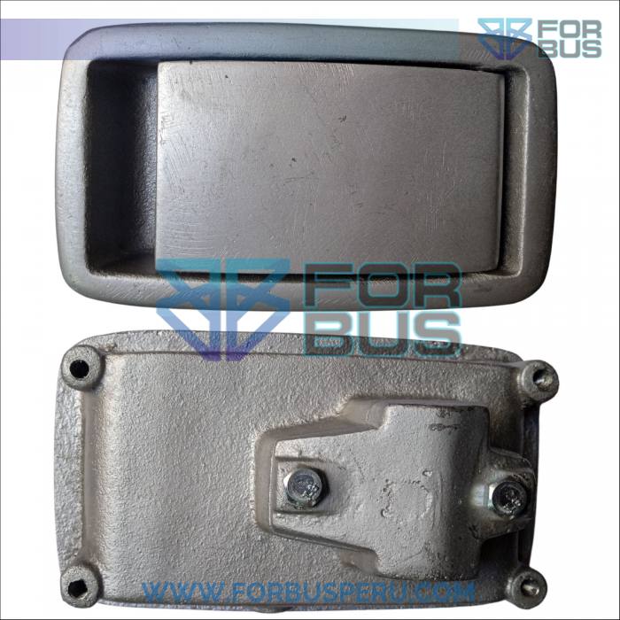 CHAPA DE BODEGA MARCOPOLO G6 POSTERIOR - ALUMINIO C/ BLOQUEADOR