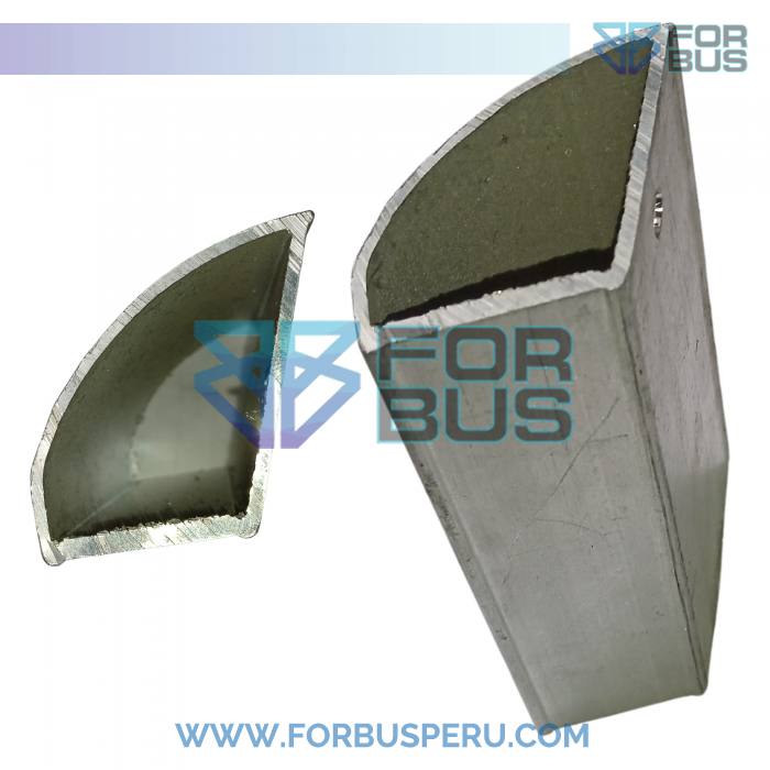 PERFIL ALUMINIO SOCALO EXTERIOR MARCOPOLO G6 MANDIL IMP - VARILLA 3.50 M