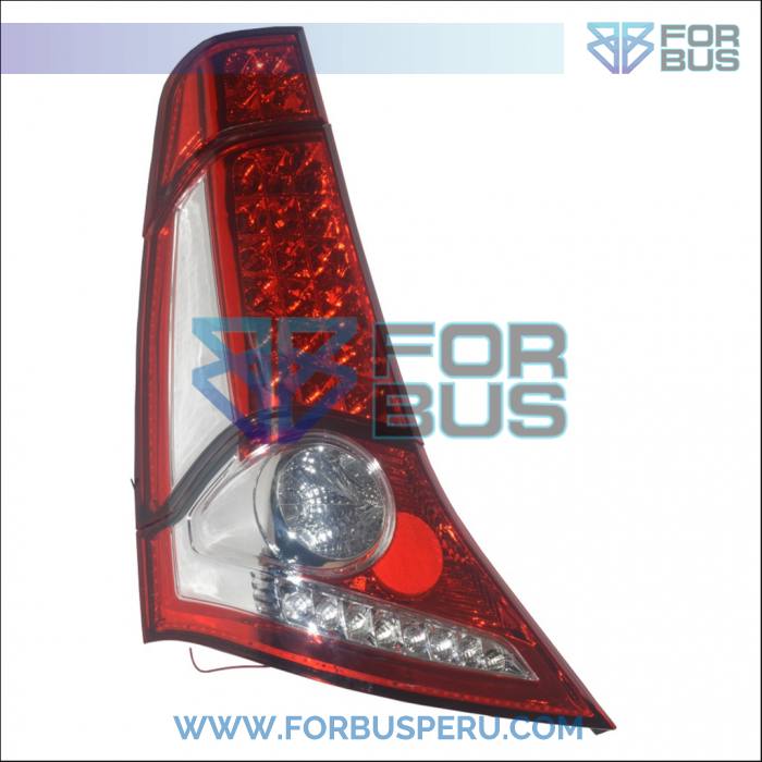 VENTA DE ACCESORIOS COMO FAROS POSTERIORES O TRASEROS DE FRENO PARA BUSES INTERPROVINCIALES, URBANO Y TURISMO - FARO POSTERIOR MARCOPOLO G7 C/ LED C/CROMADO COMPLETO IZQUIERDO