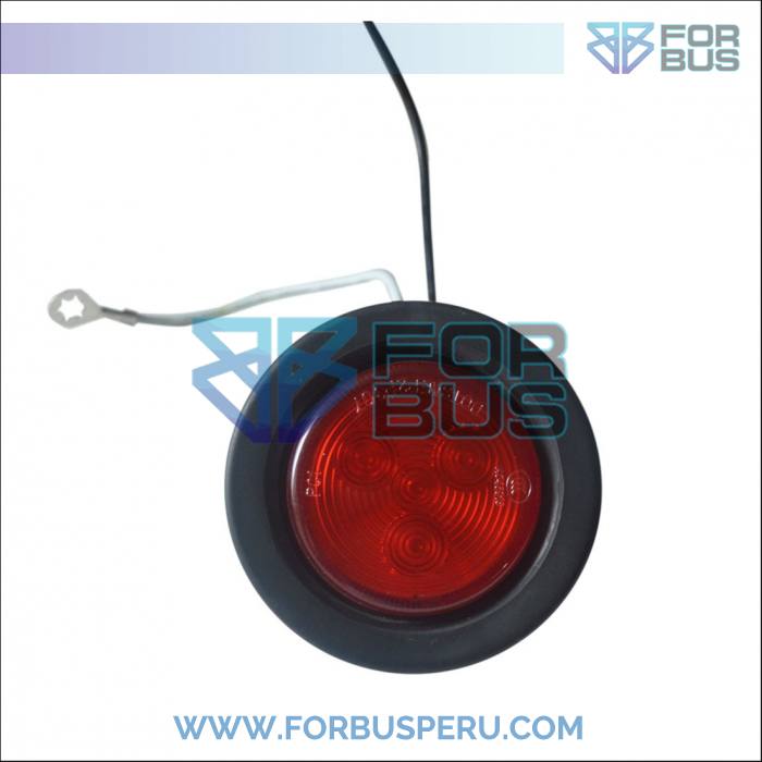 FARO LATERAL CAMION REDONDO C/JEBE 70MM LED