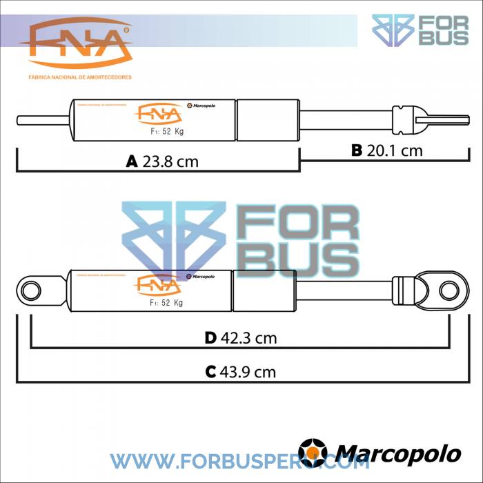 
                PISTON DE BODEGA 52 KG MARCOPOLO FNA