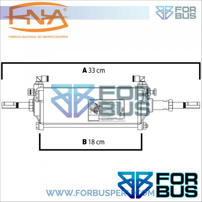 PISTON DE PUERTA 33 CM FNA