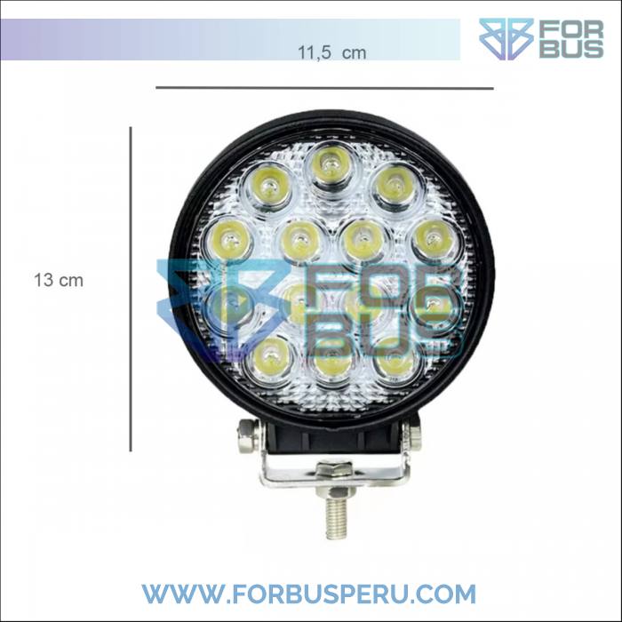 VENTA DE FAROS LED MULTIUSO PARA BUSES Y CAMIONES -FARO LED CIRCULAR 14 PUNTOS