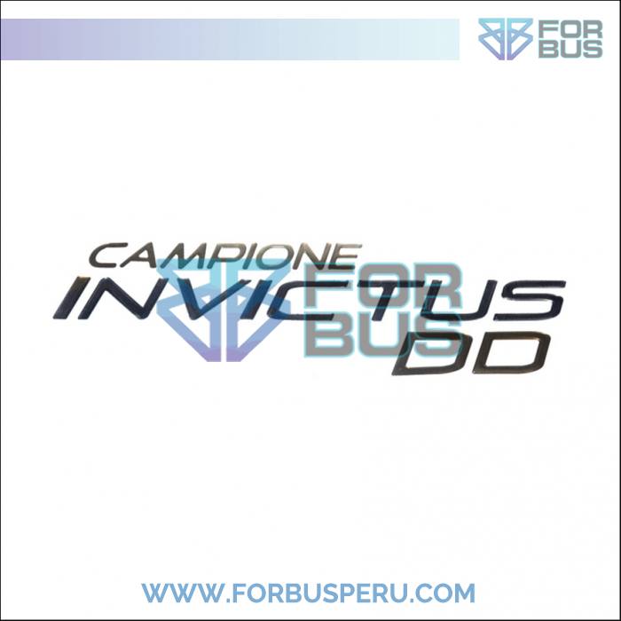 
                EMBLEMA CAMPIONE INVICTUS DD LATERAL RESINADO