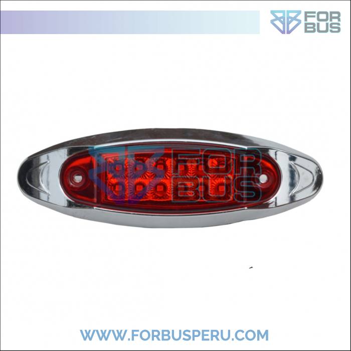 FARO LATERAL CAMION 12 LEDS CON CROMADO 24V 