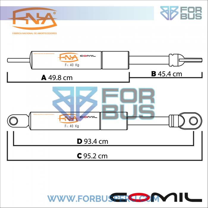 
                PISTON DE TAPA DE MOTOR 40 KG COMIL FNA