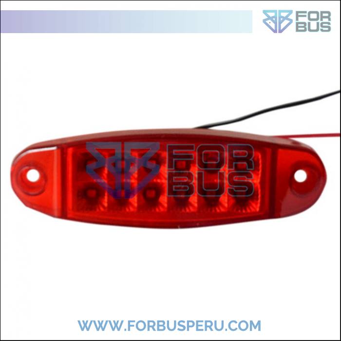 FARO LATERAL CAMION 12 LEDS SIN CROMADO 24V 