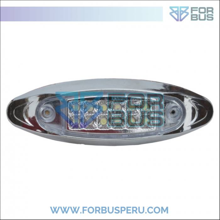 FARO LATERAL CAMION 12 LEDS CON CROMADO 24V 