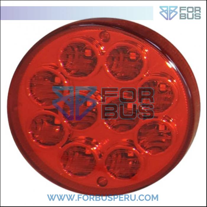 FARO POSTERIOR URBANO 90MM LED ROJO